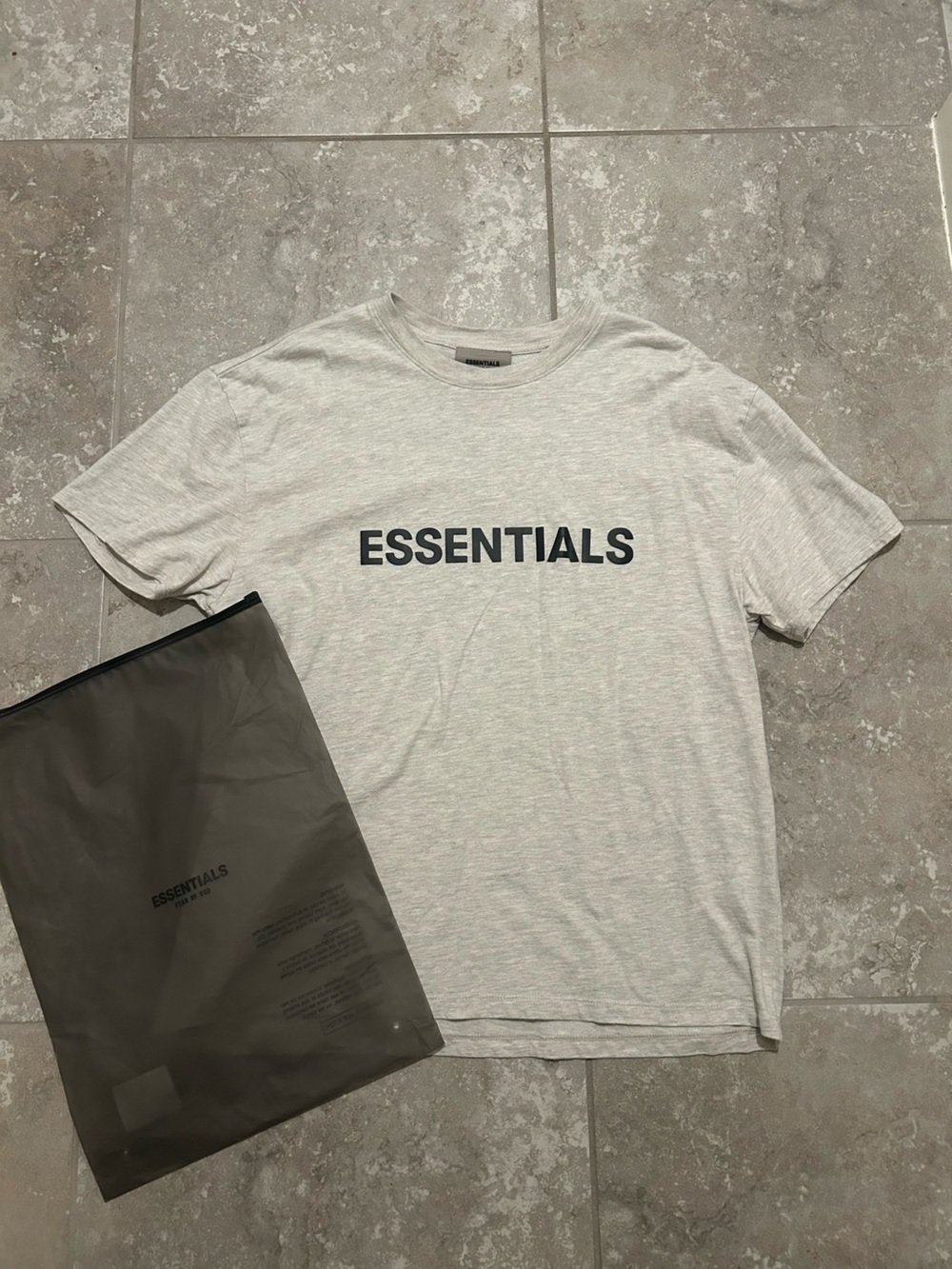 Fear of God ESSENTIALS Light Gray Crewneck Tee